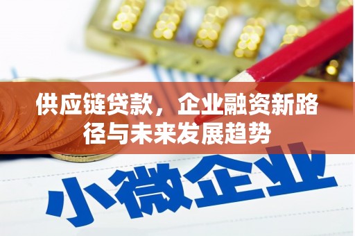 达州供应链贷款，企业融资新路径与未来发展趋势