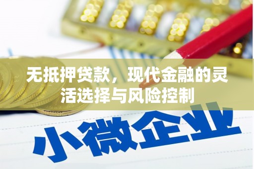 达州无抵押贷款，现代金融的灵活选择与风险控制