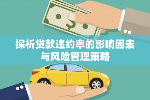 达州探析贷款违约率的影响因素与风险管理策略