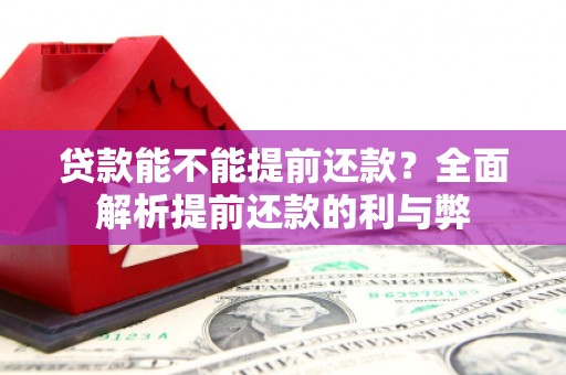 达州贷款能不能提前还款？全面解析提前还款的利与弊