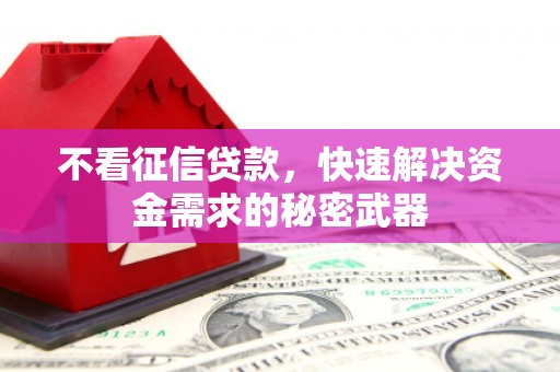 达州不看征信贷款，快速解决资金需求的秘密武器